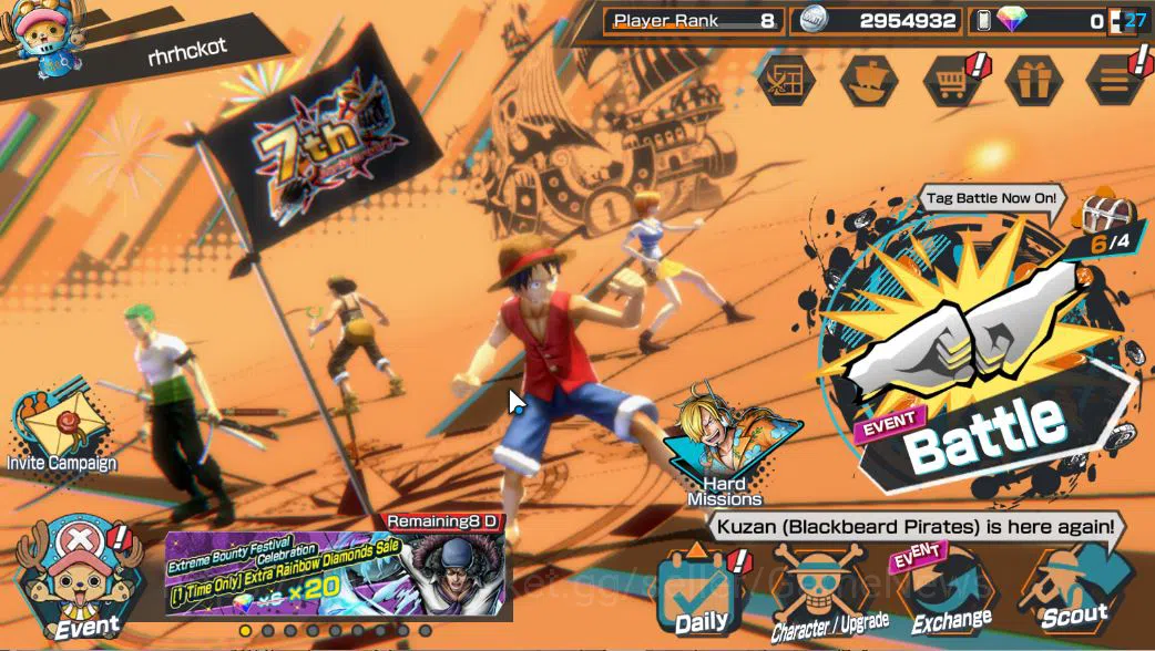 Global|6 EX 1Max|BP Kuzan,T5E St. Saturn,TFE Marshall D. Teach,KOP Gol D. Roger,Etc|Rank 8|Bandai| CheckSS (OPBR1853) One Piece Bounty Rush Accounts Starter Global|6 EX 1Max|BP Kuzan,T5E St. Saturn,TFE Marshall D. Teach,KOP Gol D