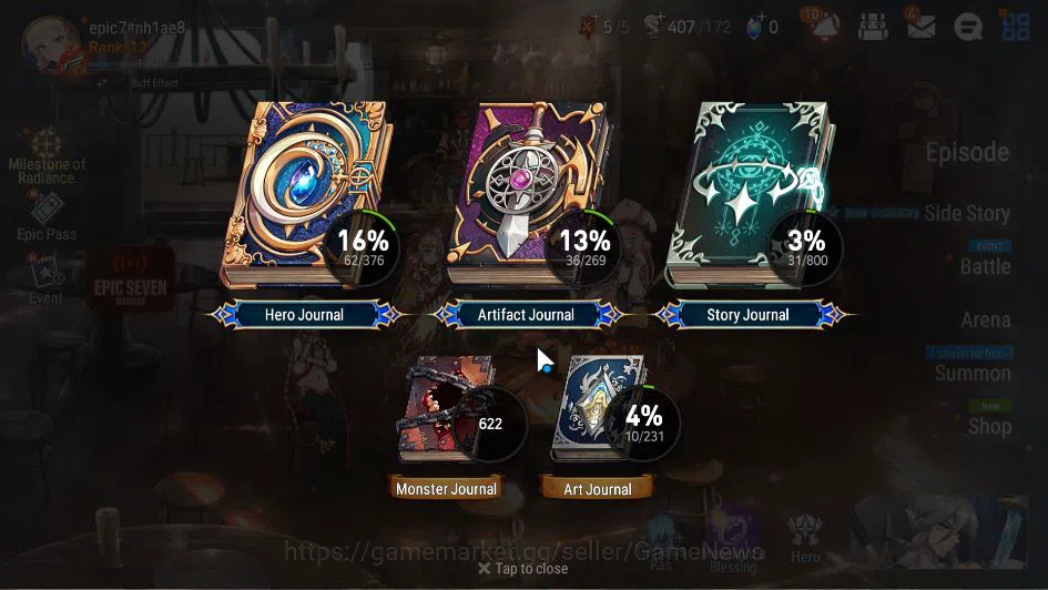 Epic Seven Accounts GLOBAL Unverif|New Era|2 ML(LOTScales,R Roana)+Set image 4