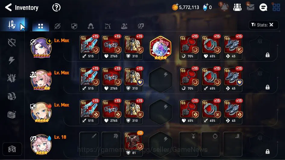 Epic Seven Accounts GLOBAL Unverif|New Era|2 ML(LOTScales,R Roana)+Set image 8