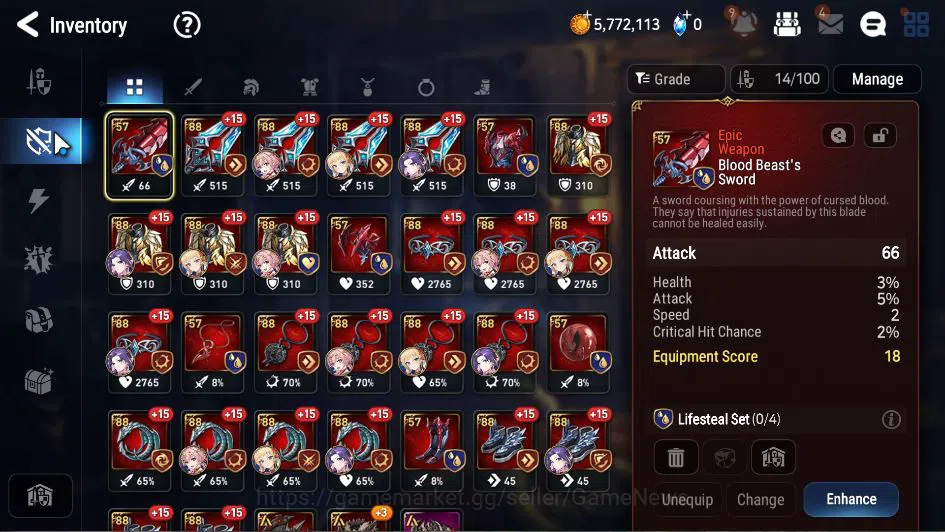 Epic Seven Accounts GLOBAL Unverif|New Era|2 ML(LOTScales,R Roana)+Set image 9