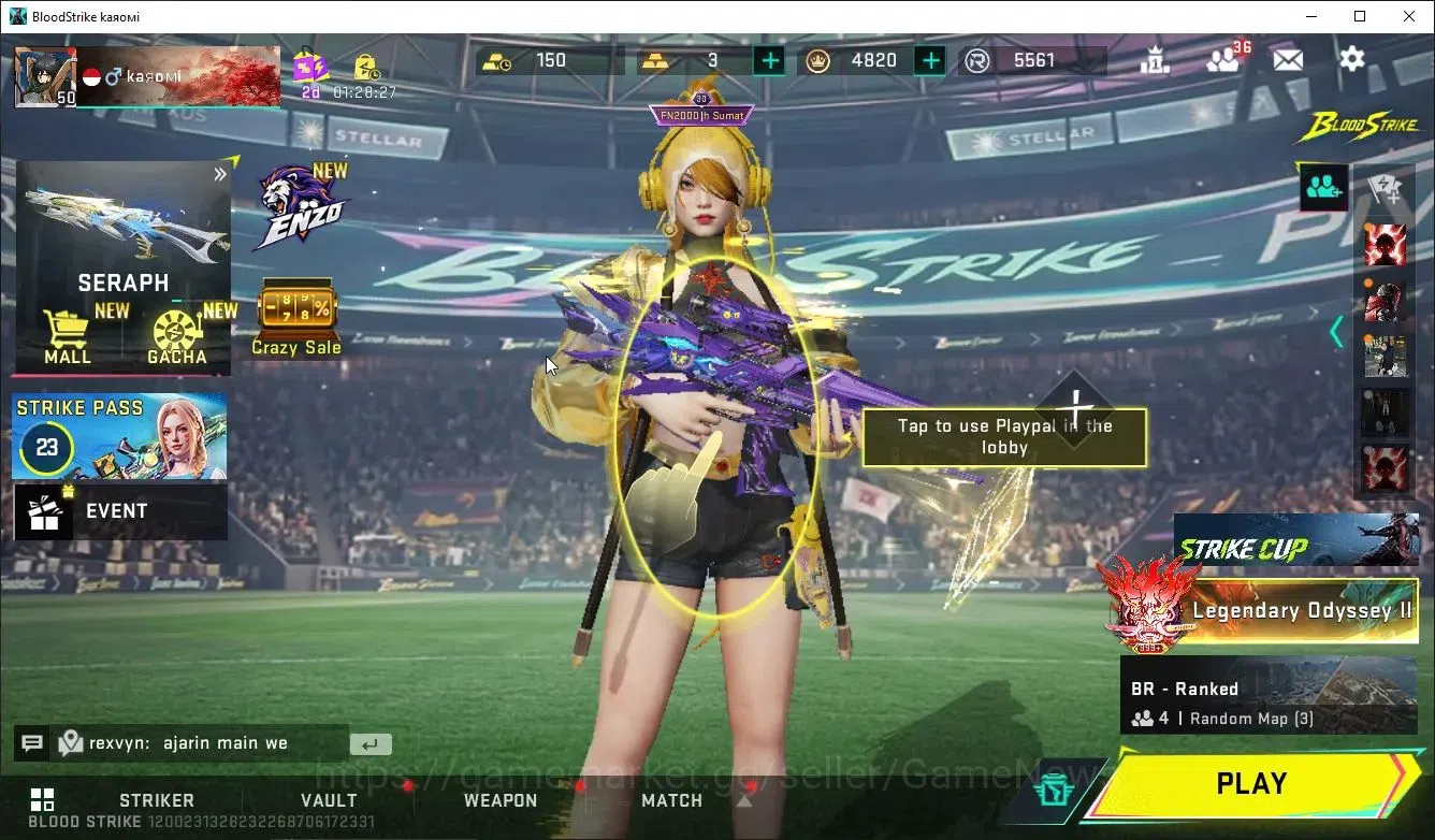 Blood Strike Accounts ASIA|ETERNAL KATYA-Glint,Lv3 AUG,M4A1,DeAgle+Colla image 1