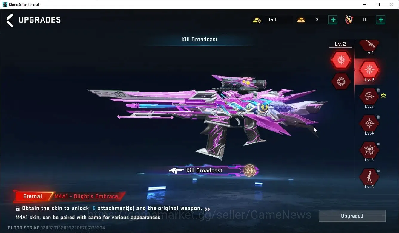 Blood Strike Accounts ASIA|ETERNAL KATYA-Glint,Lv3 AUG,M4A1,DeAgle+Colla image 15
