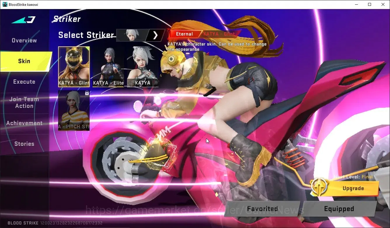 Blood Strike Accounts ASIA|ETERNAL KATYA-Glint,Lv3 AUG,M4A1,DeAgle+Colla image 3