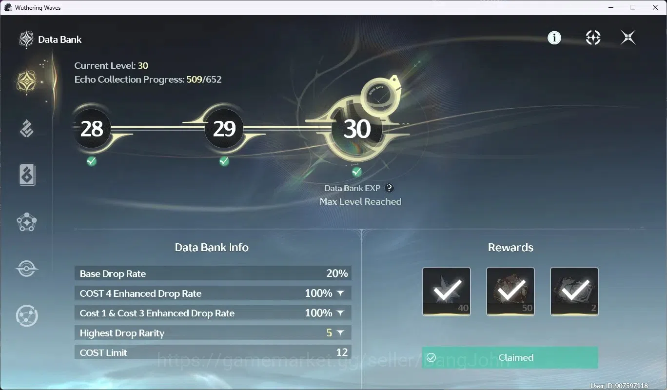 Wuthering Waves Accounts SEA|UL 49|Rank 5|4 Char Limited [Chisa RC2,Denia]+ image 12