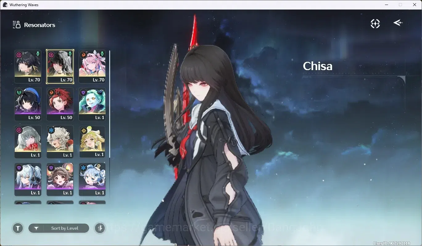 Wuthering Waves Accounts SEA|UL 49|Rank 5|4 Char Limited [Chisa RC2,Denia]+ image 2