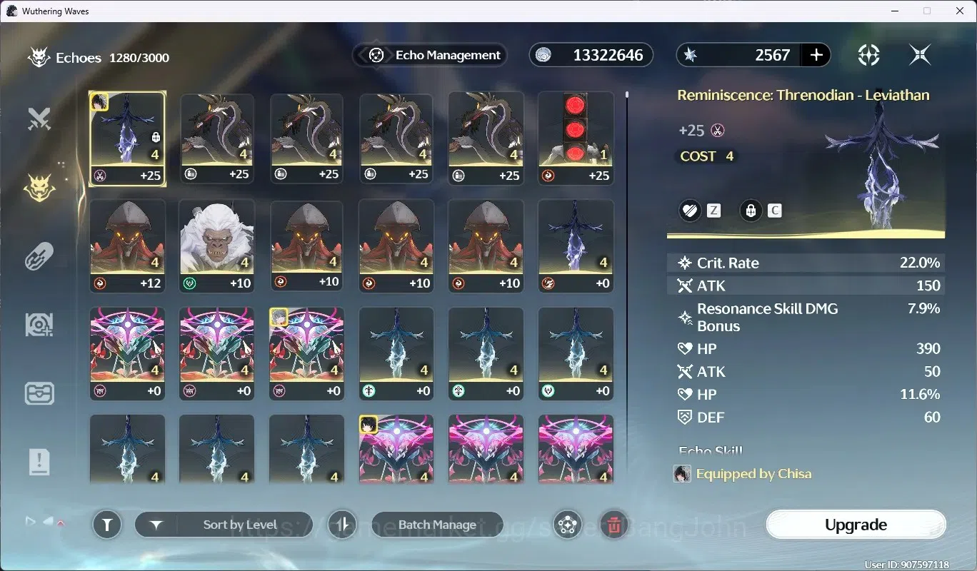 Wuthering Waves Accounts SEA|UL 49|Rank 5|4 Char Limited [Chisa RC2,Denia]+ image 5