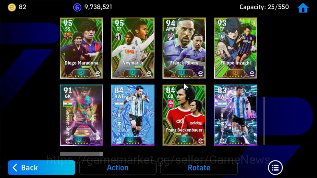eFootball Accounts Android|David Villa,Johan Cruyff,Neymar Jr,Diego M image 9