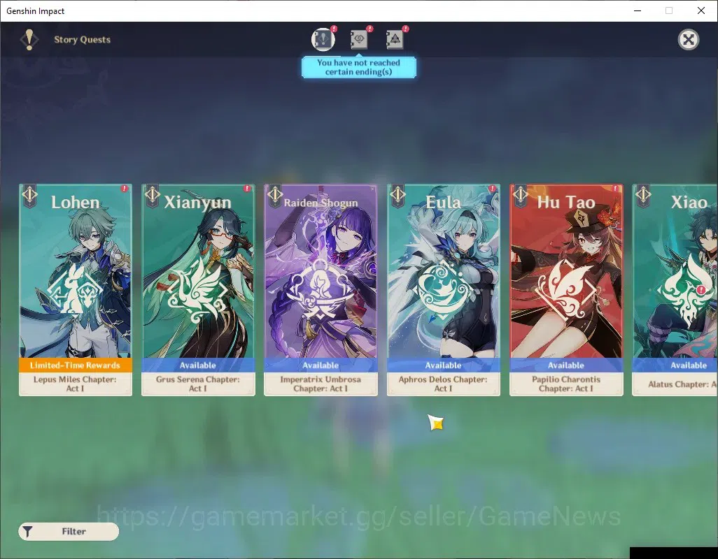 Genshin Impact Accounts ASIA|AR 53|3 Limited + 3 (*5Weap)|Flins+Signature, image 14