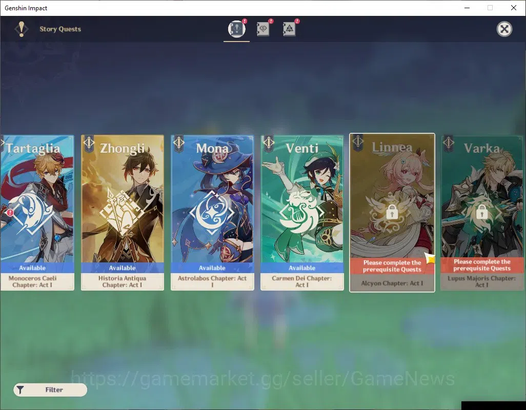 Genshin Impact Accounts ASIA|AR 53|3 Limited + 3 (*5Weap)|Flins+Signature, image 15