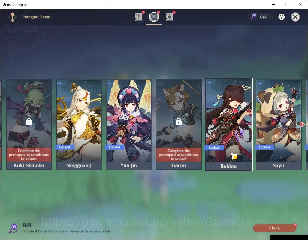 Genshin Impact Accounts ASIA|AR 53|3 Limited + 3 (*5Weap)|Flins+Signature, image 17