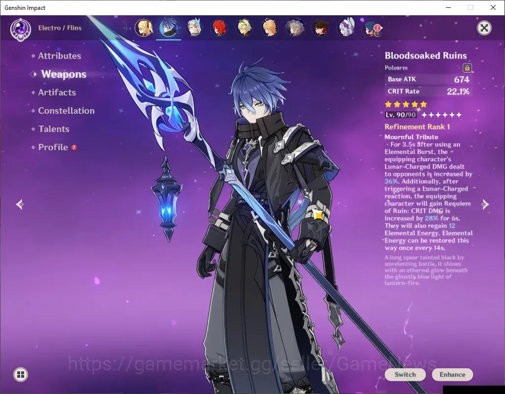 Genshin Impact Accounts ASIA|AR 53|3 Limited + 3 (*5Weap)|Flins+Signature, image 3