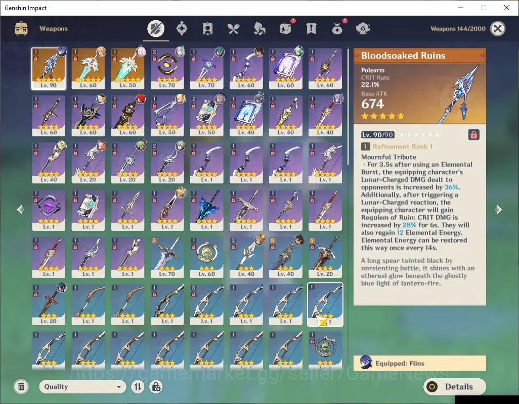 Genshin Impact Accounts ASIA|AR 53|3 Limited + 3 (*5Weap)|Flins+Signature, image 4