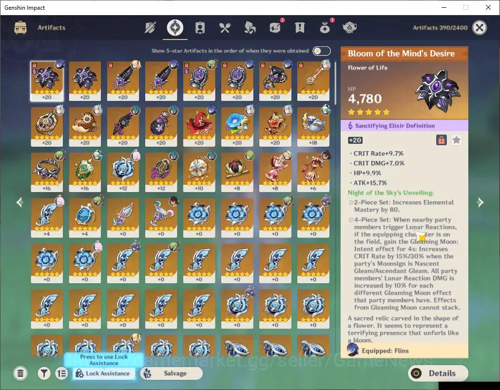 Genshin Impact Accounts ASIA|AR 53|3 Limited + 3 (*5Weap)|Flins+Signature, image 5