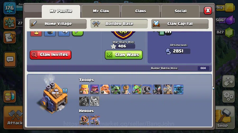 Clash of Clans Accounts TH 14 MAX-BH 8|LVL 176|League Witch 18|HH 8|BK 85, image 6