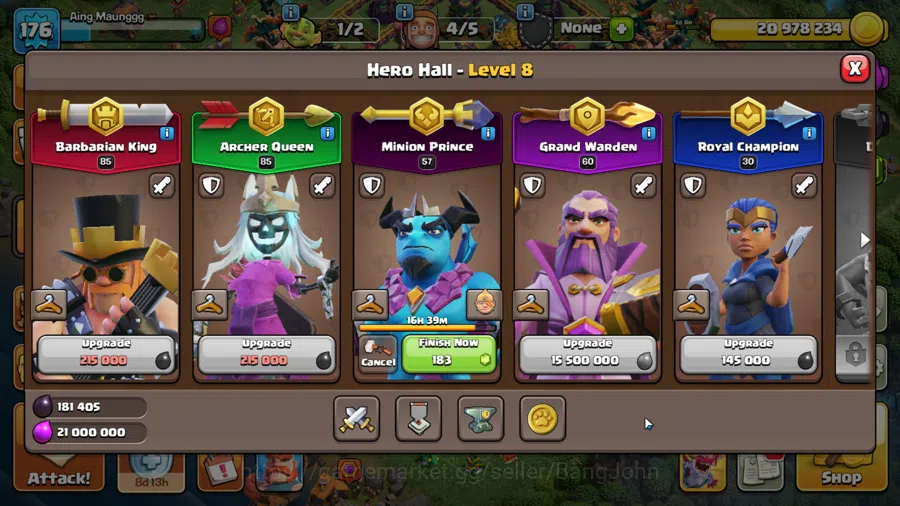 Clash of Clans Accounts TH 14 MAX-BH 8|LVL 176|League Witch 18|HH 8|BK 85, image 7