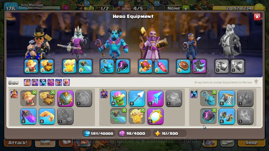 Clash of Clans Accounts TH 14 MAX-BH 8|LVL 176|League Witch 18|HH 8|BK 85, image 8