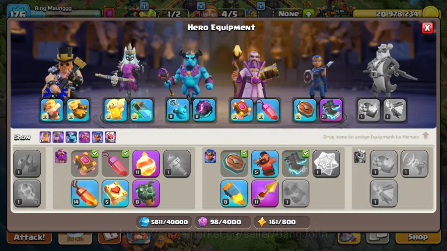 Clash of Clans Accounts TH 14 MAX-BH 8|LVL 176|League Witch 18|HH 8|BK 85, image 9