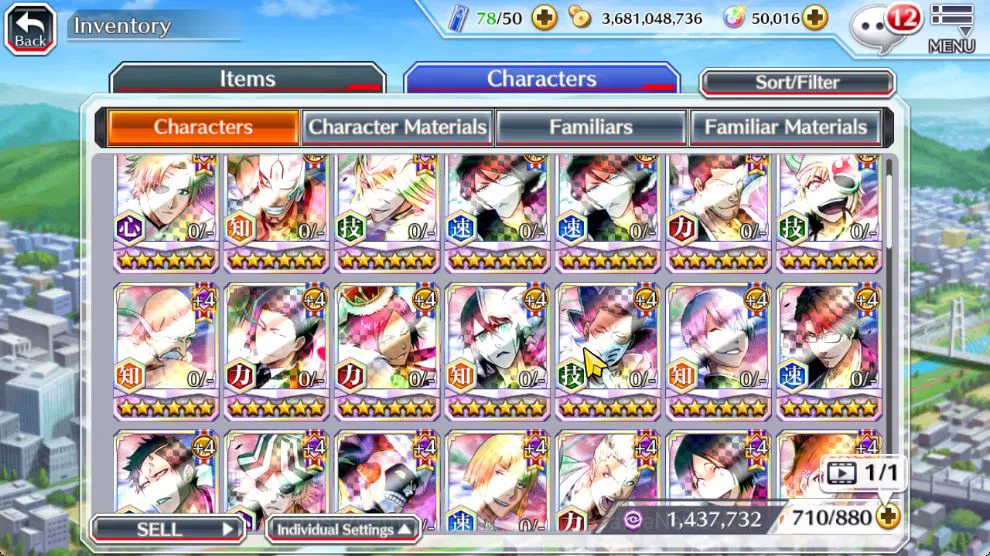 Bleach: Brave Souls Accounts Mid-Tier [GLOBAL]50K Orb|TYBW26[Bambietta,Liltotto],10th 15