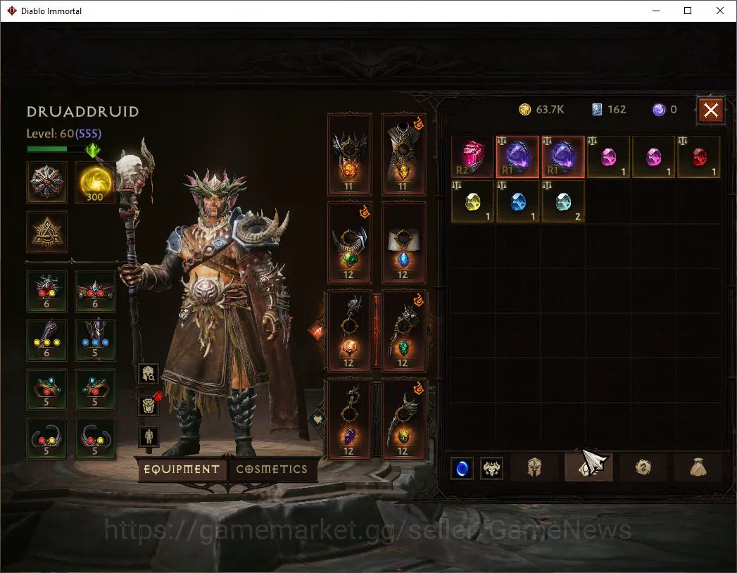 Diablo Immortal Accounts NA-Chains of Honor|Lv60 (555)|Druid|33K CR|Reso 30 image 5