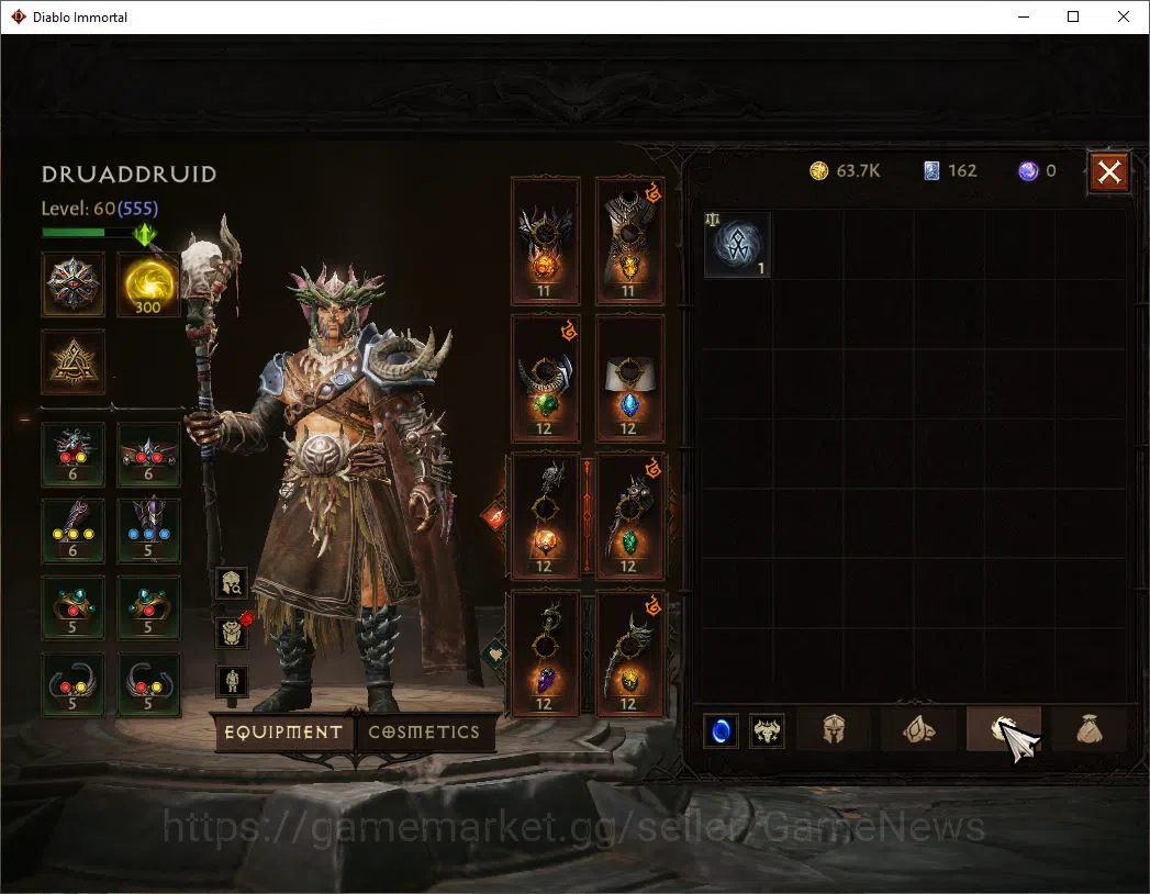 Diablo Immortal Accounts NA-Chains of Honor|Lv60 (555)|Druid|33K CR|Reso 30 image 6