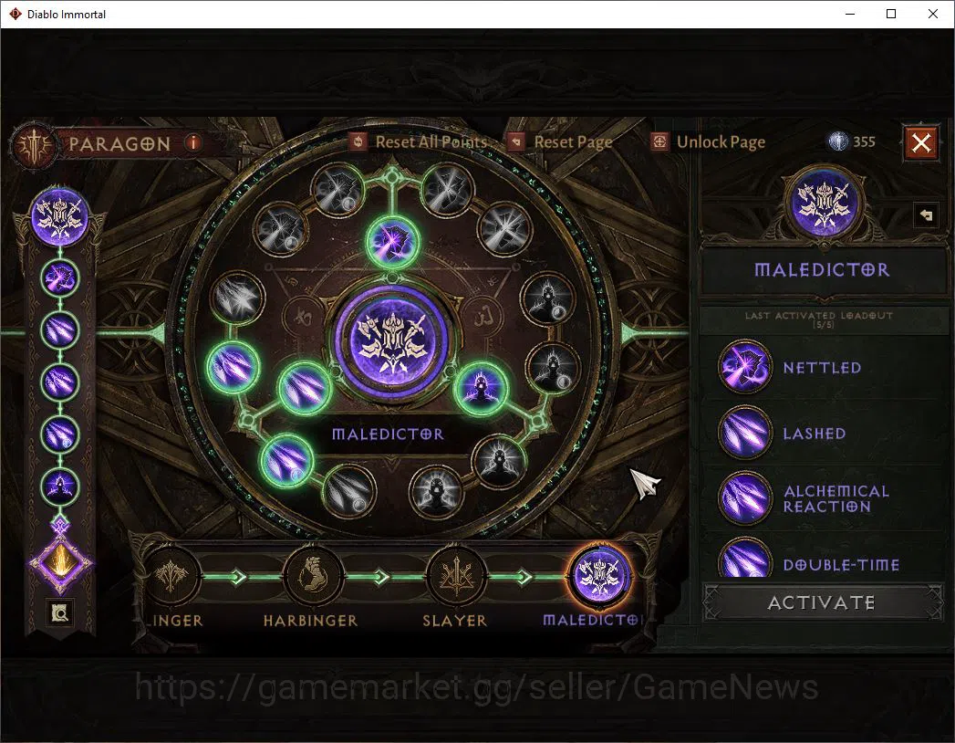 Diablo Immortal Accounts NA-Chains of Honor|Lv60 (555)|Druid|33K CR|Reso 30 image 8