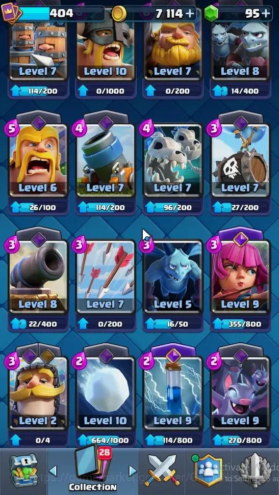 Clash Royale Accounts KTL 9|Trophy 3267|Card 51|Limited Skin|1 Hero 3 EV image 6