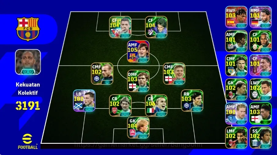 eFootball Accounts Legends & Iconic Players Android|PW 3191|Raul BigT,Nakamura Shunsuke BigT,Luis Suarez Epic,Fabio 1