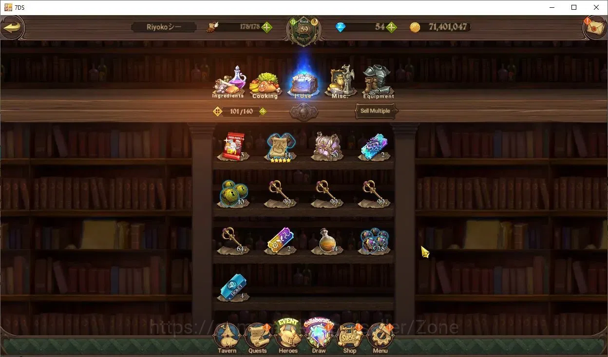 The Seven Deadly Sins: Grand Cross Accounts Endgame Global|2.9M CC|3LR+6UR Full Collab Gachiakuta|Nemesis Meli 4/6, Zanka 11