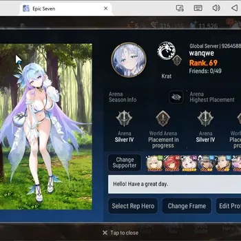Epic Seven Accounts High-End Global unverif|17ML(Lisette,Ruele,Belian,C.Lilias Etc.)|PoH+Bless ON|Theater fresh|SS