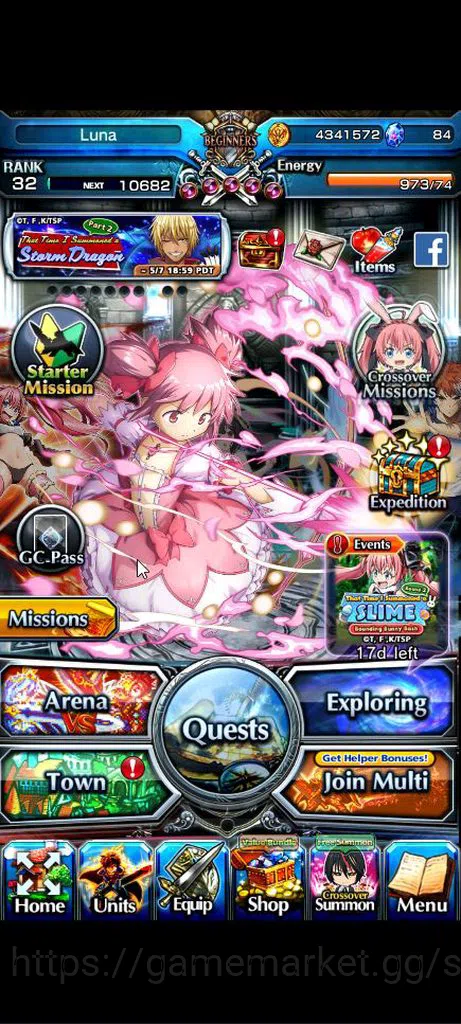 Grand Summoners Accounts Global|Rank 32|7 Ascend+1 TW|Madoka+TW,Emiya,S Miy image 1