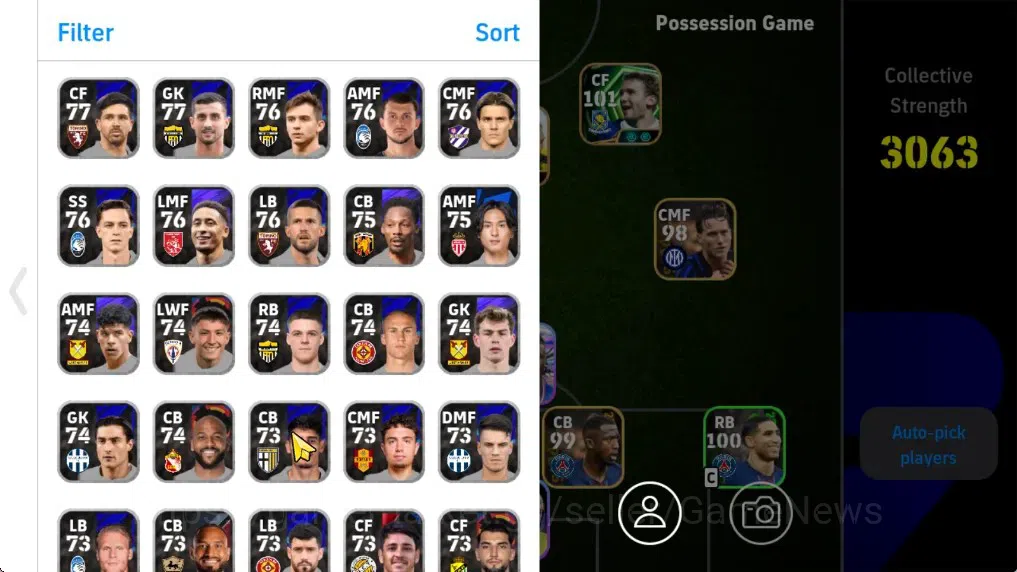 eFootball Accounts Android|Showtime Manuel Akanji,Lionel Messi,Lamine image 3