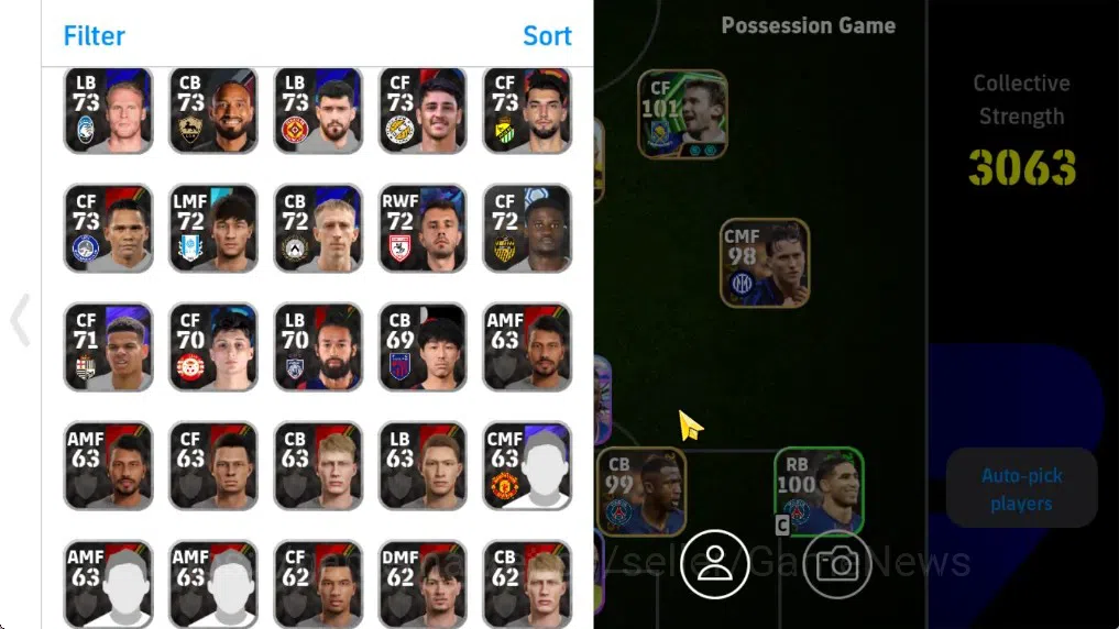 eFootball Accounts Android|Showtime Manuel Akanji,Lionel Messi,Lamine image 4