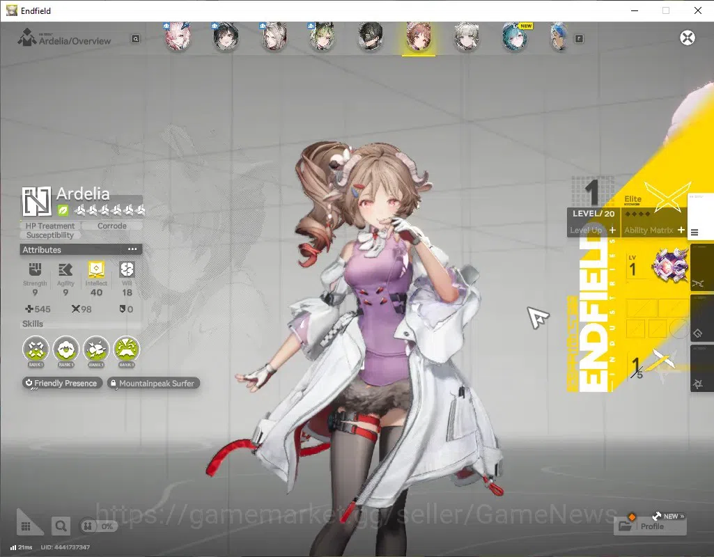 Arknights: Endfield Accounts ASIA | Starter Account | Mi Fu + Sign | ArdeliaP1+ image 4