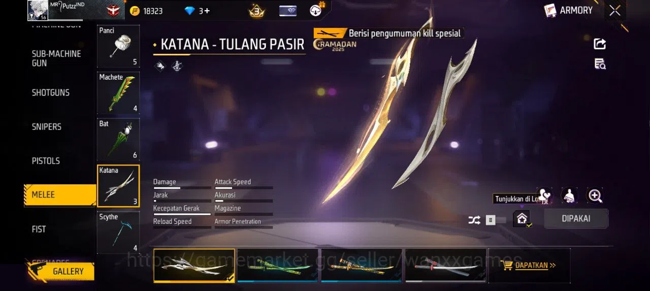 Free Fire Accounts Indonesia | AKUN LVL 56 EVOGUN XM8 LVL 3 SG MAMBAH,BUNYY VAULT 171 EMOTE 31 ANIMASI 1 KATANA LOBY 1 9