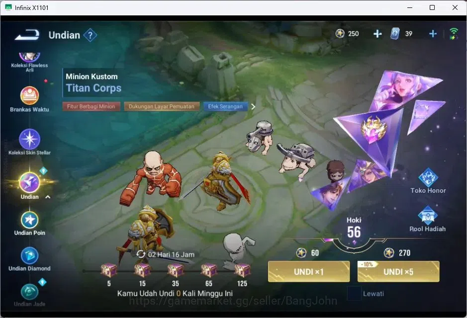 Honor of Kings Accounts GLOBAL|95HR|69SK|2025=CONSORT YU|LNY DA QIAO|LIMIT image 10