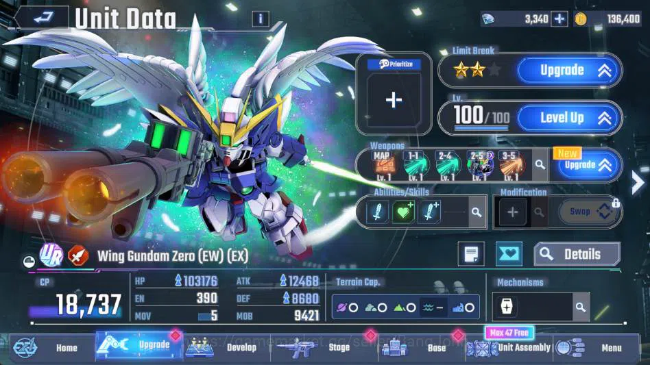 SD Gundam G Generation ETERNAL Accounts global rank 8, 3k DM, 7 uR unit, 6 char, 3 supp, w image 15