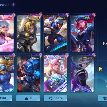 Mobile Legends: Bang Bang Accounts Rare Skin Hero 120|Skin 168|CC Nata,Valentine Fanny,Sparkle Estes,Naruto Vale,4 Squad