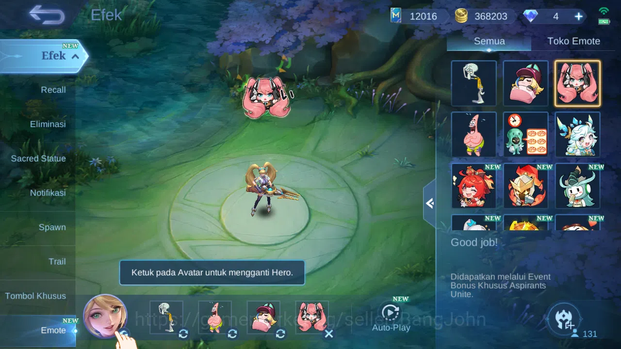 Mobile Legends: Bang Bang Accounts Others Hero 131 Skin 237 | KOF Karina | Luckybox Karina | CC natalia | Dtamer Kimmy 11