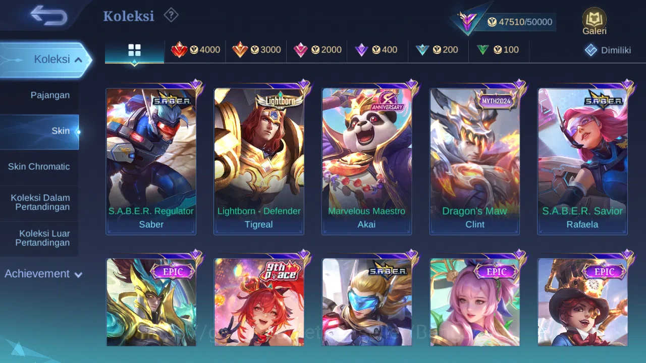 Mobile Legends: Bang Bang Accounts Others Hero 131 Skin 237 | KOF Karina | Luckybox Karina | CC natalia | Dtamer Kimmy 4