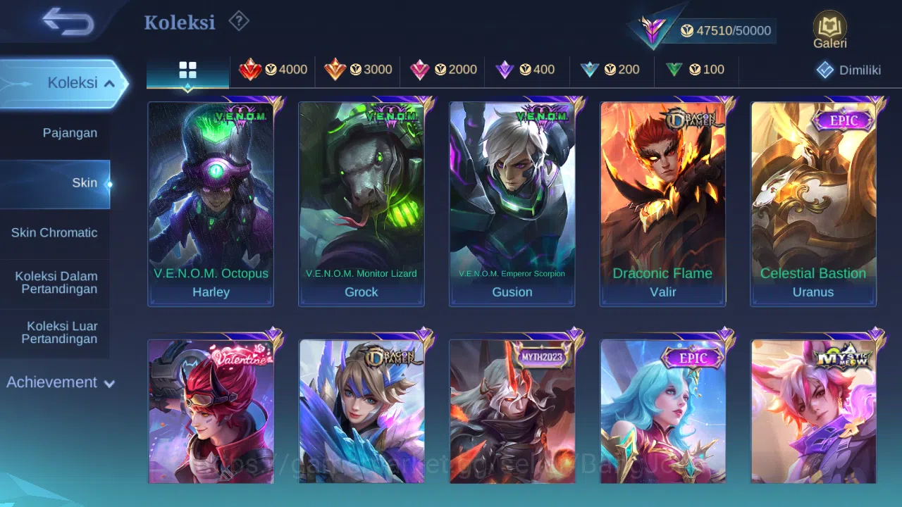 Mobile Legends: Bang Bang Accounts Others Hero 131 Skin 237 | KOF Karina | Luckybox Karina | CC natalia | Dtamer Kimmy 6