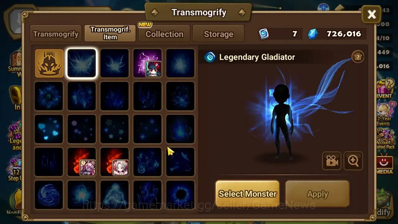 Summoners War: Sky Arena Accounts End-Game GLOBAL Lv 59|1 LD[Nicki]+9 Total NB5[Amber,Bloodya,Kai,Rakan,Brandia,Etc]+50 20