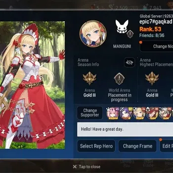 Epic Seven Accounts High-End Global Unverif | 13 ML (SN Yulha,LR Krau,Harseti,NM Luna,SS Vivian Etc.)|PoH+Bless ON|SS