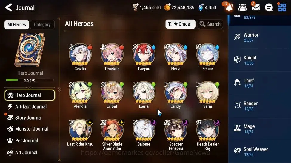 Epic Seven Accounts GLOBAL Unverif|New Era|5 ML(Salome,DD Ray,LR Krau, image 6