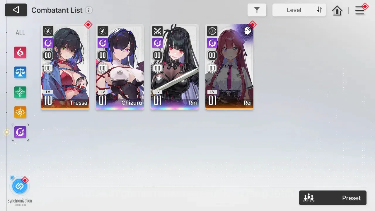 Chaos Zero Nightmare Accounts ASIA | Lvl 54 | 7 SSR | Heidemarie ME2 | Selector  image 3