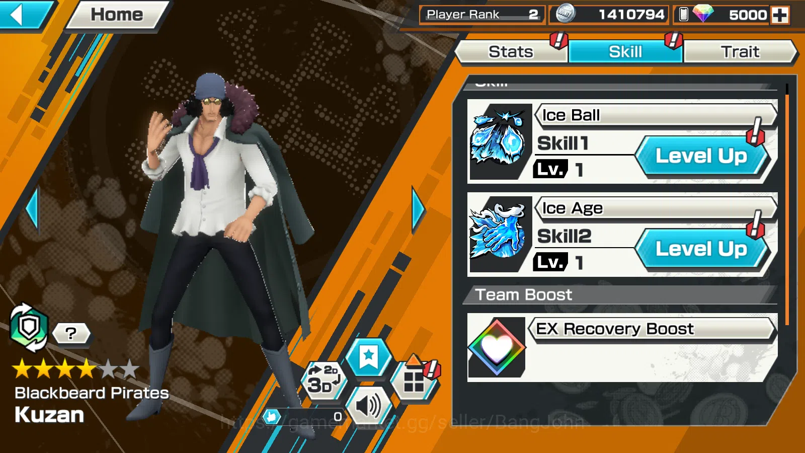 One Piece Bounty Rush Accounts GLOBAL | 2EX | RD 5000 | WI Trafargar Law,BB Kuzan image 6