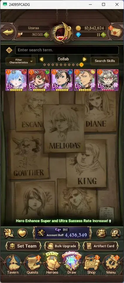 The Seven Deadly Sins: Grand Cross Accounts Endgame Global |4.43M CC|89 LS|LR Mesis 6/6|UR Menor 2/6,KOP Tristan 1/6,Skuld 5