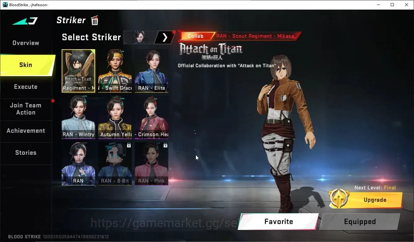 Blood Strike Accounts Asia|1EVO [Lv5 MP5-Guard]+12 ETERNAL[Emma,Hank,Kra image 9
