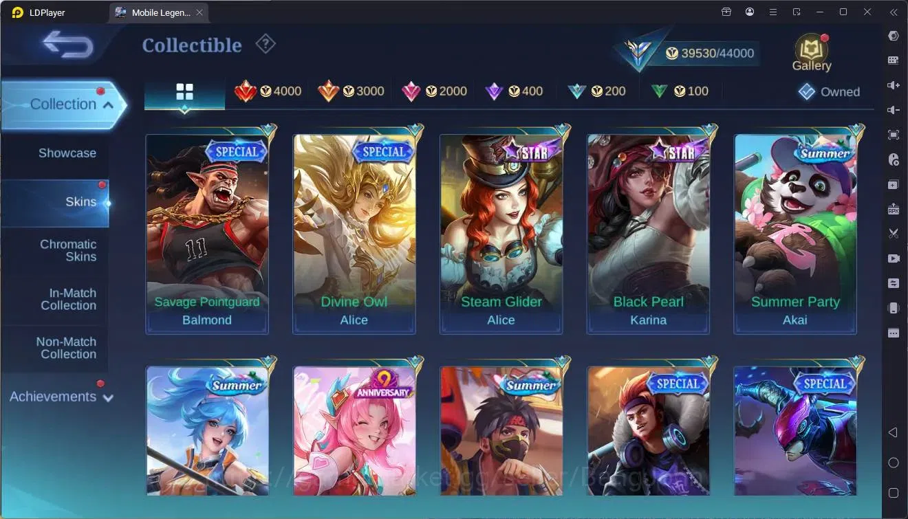 Mobile Legends: Bang Bang Accounts Collector Global |Hero 132|Skin 206|Expert|Luckybox Odette|CC Natalia|Spongebob 12
