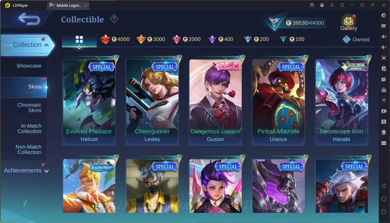 Mobile Legends: Bang Bang Accounts Collector Global |Hero 132|Skin 206|Expert|Luckybox Odette|CC Natalia|Spongebob 16