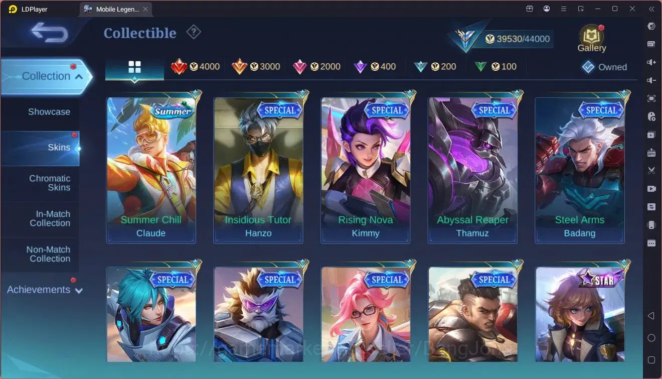 Mobile Legends: Bang Bang Accounts Collector Global |Hero 132|Skin 206|Expert|Luckybox Odette|CC Natalia|Spongebob 17